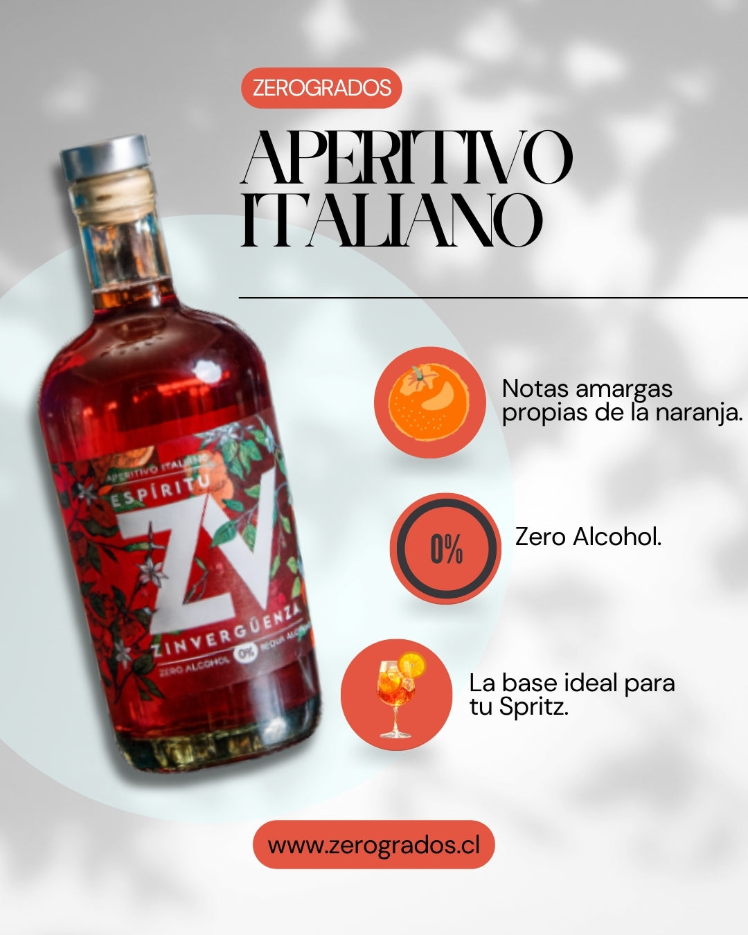 Pack Spritz Sin Culpa - Espíritu ZV Aperitivo + Tónica Canada Dry Zero 1.5L