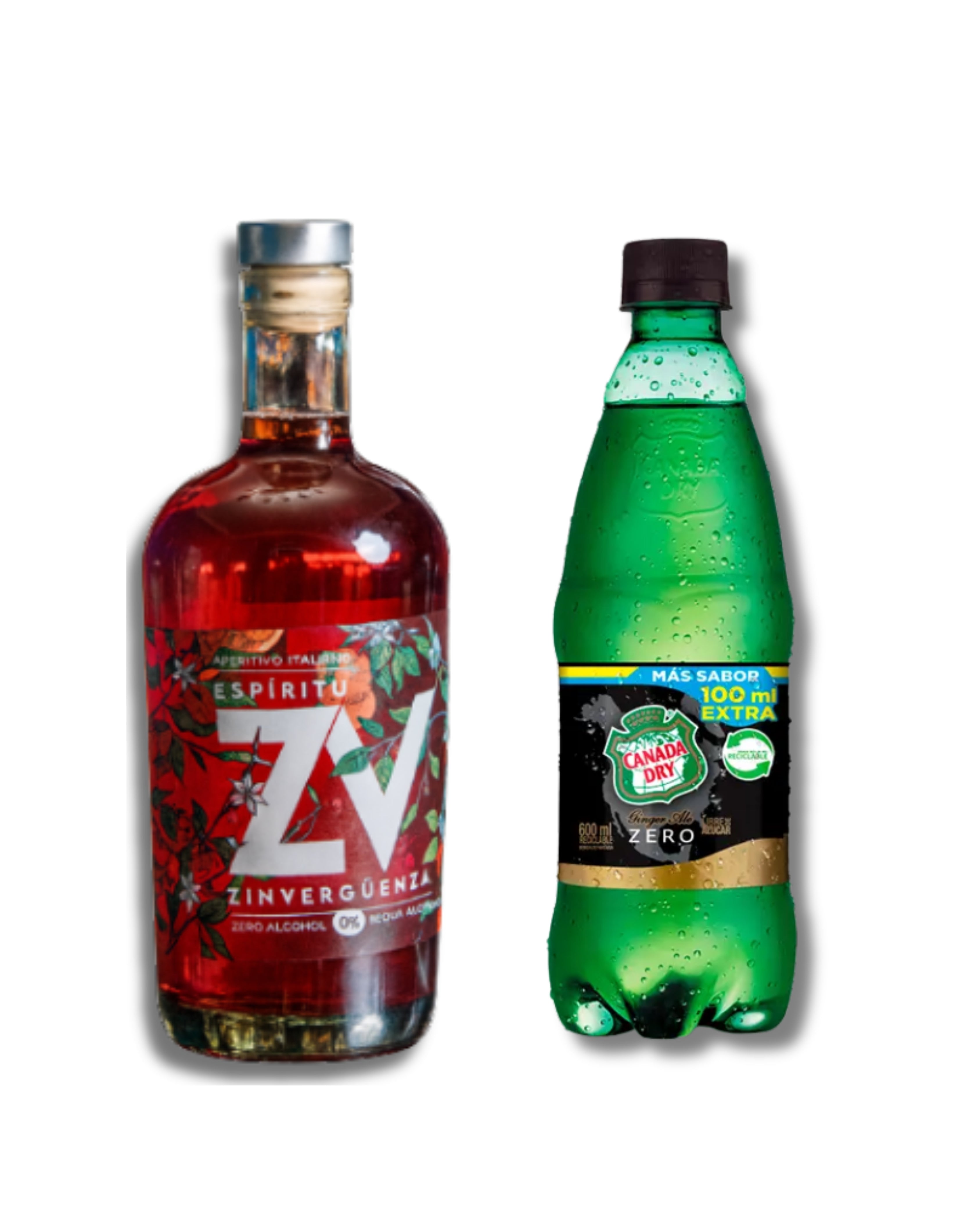 Pack Spritz Sin Culpa - Espíritu ZV Aperitivo + Tónica Canada Dry Zero 1.5L